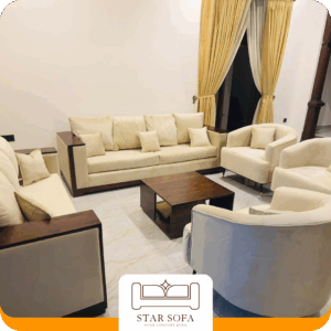 Box shape Sofa (3*2) Teek wood