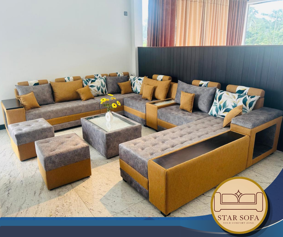 Luxury Button U Sofa - Image 2