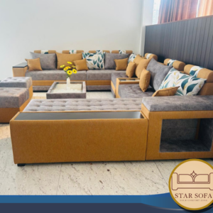 Luxury Button U Sofa